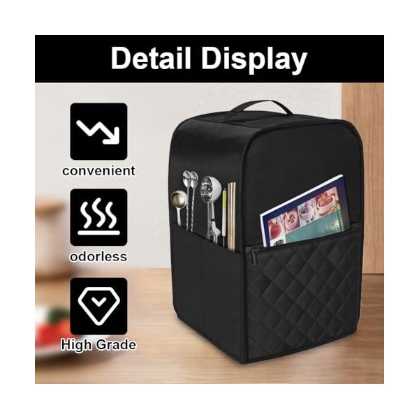 Housse de protection pour sorbetière Ninja Creami NC501EU, NC301EU, NC299EU, Ice Cream Maker Housse de protection anti-poussi