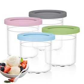 Katyjun Lot de 4 récipients Creami pour sorbetière Ninja Creami, accessoires pour ninja