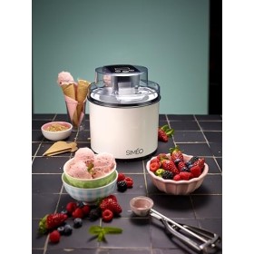 Siméo Sorbetière 2 L SOP260, Noir et Blanc