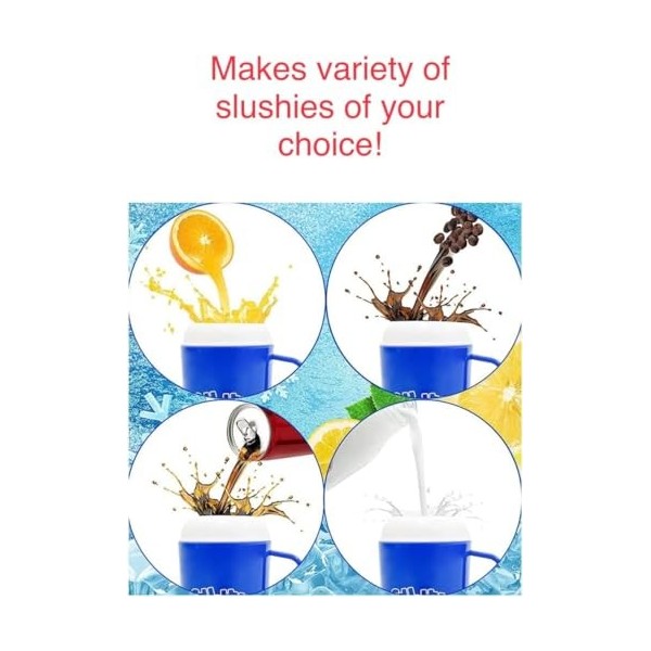 Copper Top - Gobelets à slushie, portables, de taille familiale, réutilisables, non toxiques, pour faire des friandises conge