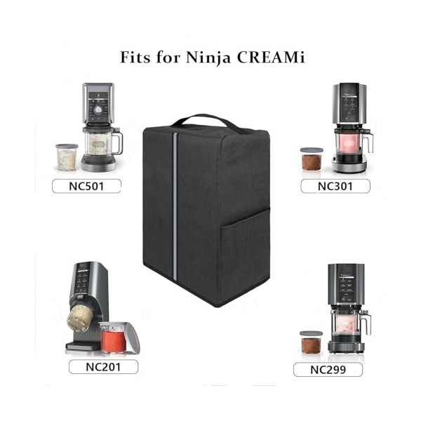 Housse anti-poussière pour sorbetière - Étanche - Pour Ninja Creami NC501, NC299AMZ, Ninja NC301, Ninja NC201, Ninja - Machin