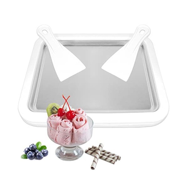 Plaque à glace pour faire de la glace, machine à rouler la crème glacée, rouleau à glace, machine à glace pour la maison