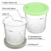 Reusable Lot de 2 récipients Creami sans BPA pour ninja Creami, Pint, crème glacée pour sorbetière ninja Accessoires passent 