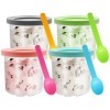 Viceda Lot de 4 gobelets de rechange pour crème glacée Ninja Creami Deluxe NC300 Series, NC301, NC299AMZ, CN305A, CN301CO , 