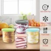Surplex Bacs à Crème Glacée,Récipient Creami pour la machine à glace Ninja Creami, 4pcs Accessoires pour pots à crème glacée 