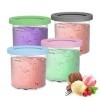 Lot de 4 récipients Creami compatibles avec les sorbetières Ninja - Gobelet Creami compatible avec les accessoires de course 