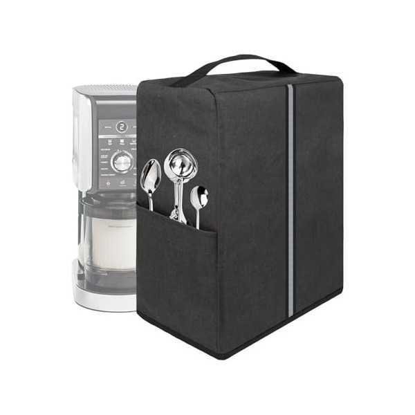 Housse Anti-poussière pour Ninja Creami NC501EU, NC301EU, Couvercle pour Machine à Crème Glacée Sac de Rangement Étanche pour