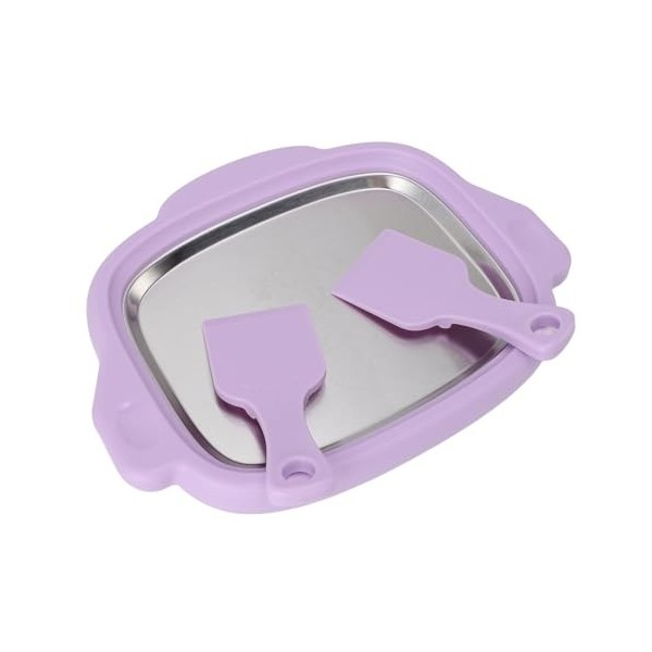 Machine à Crème Glacée Instantanée, Machine à Crème Glacée Roulée en Plaque Dacier Inoxydable Machine à Crème Glacée Roulée 