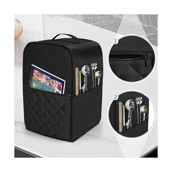 Housse Anti-poussière pour Ninja Creami NC501EU, NC301EU, Couvercle pour Machine à Crème Glacée Sac de Rangement Étanche pour