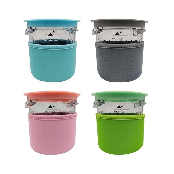 KUCHZUBE Pour Ninja Creami Breeze NC100, NC201 avec housse en néoprène 4 pièces 
