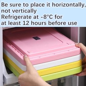 KOLENSA Machine à yaourt glacée - Machine à sorbet glacée - Plateau instantané avec 2 spatules - Crème glacée douce faite mai