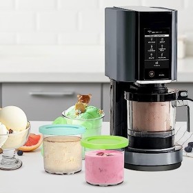 Hossejoy Lot de 4 récipients Creami pour sorbetière Ninja Creami Tubs pour sorbetière NC501 NC500, passent au lave-vaisselle,