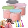 Jognee Lot de 4 récipients de stockage pour creami ninja creami, récipients de stockage pour créami ninja, récipients à glace