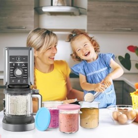 Jognee Lot de 4 récipients de stockage pour creami ninja creami, récipients de stockage pour créami ninja, récipients à glace