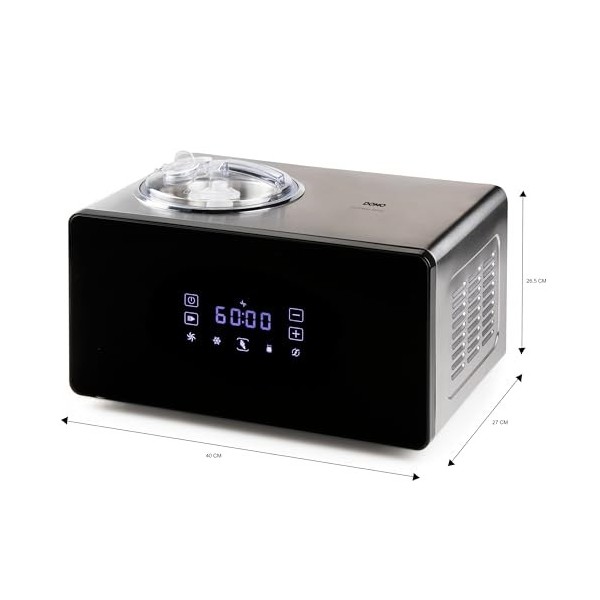 DOMO DO9252I Sorbetière Ice cream Genius