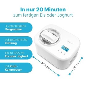 Clatronic ICM 3799 Kompressor-Eismaschine 1L