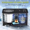 Vpcok Direct Machine à crème glacée 2 L avec compresseur 150 W Auto-réfrigérante, 4 Modes, Écran LED, Minuterie réglable tact