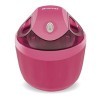 Brandt SOR10F - sorbetière - capacité 1L - bouton marche/arrêt - accumulateur de froid 10h à 12h - fuchsia
