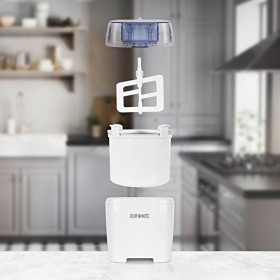 Duronic IM540 Machine à glace et sorbetière électrique | Cube amovible en inox de 1,5 litres | Turbine idéale pour créer des 
