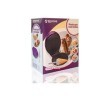 Machine à cônes crème glacée plaque anti-adhésive pour dosettes 1000 W moule cône inclus pieds antidérapants Violet et blanc