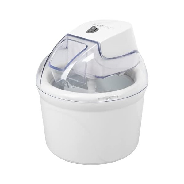 Machine à glace Clatronic ICM 3764 pour crème glacée/sorbet/yaourt glacé/slush, pour la maison, entrepôt frigorifique, ouvert