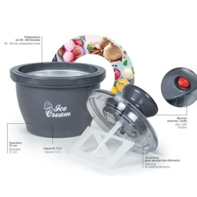 Sorbetière 1.5 litres Bigben Interactive