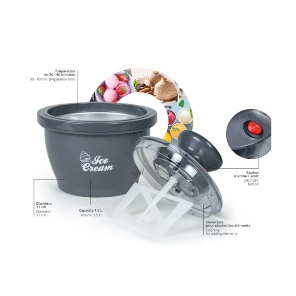 Sorbetière 1.5 litres Bigben Interactive