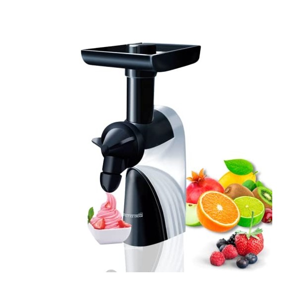 STARLYF PERFECT ICE CREAM, Machine à crème glacée aux fruits très facile à utiliser, 100% naturel, sans gluten