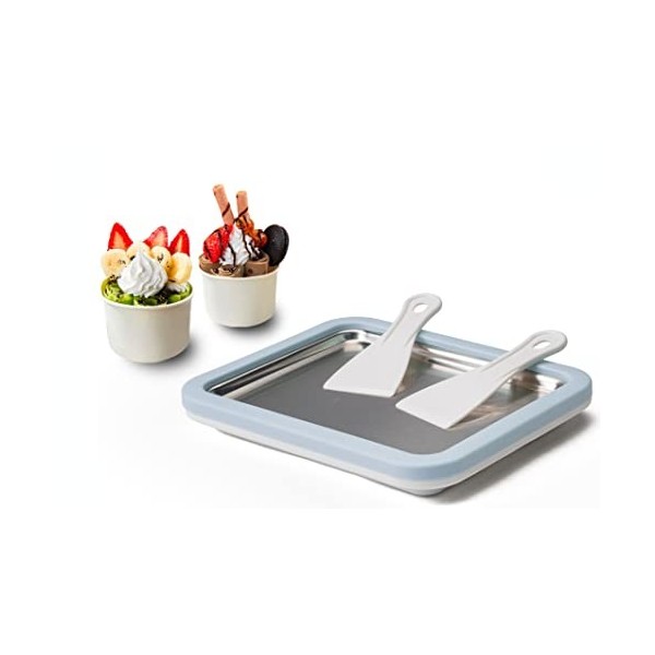 JoyMech Plaque à glace roulée, Ice roll plaque, Plaque pour glace roulée, Plateau ice cream rolls machine, Machine à glace ro