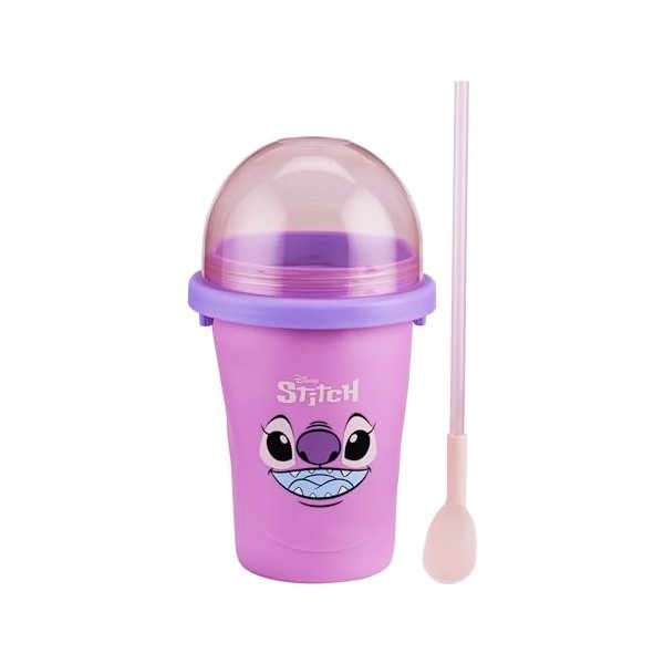 ChillFactor Disney Stitch Slushy Maker – Angel – Gobelet à Presser réutilisable avec Motif de Personnage dange, slushies Fai