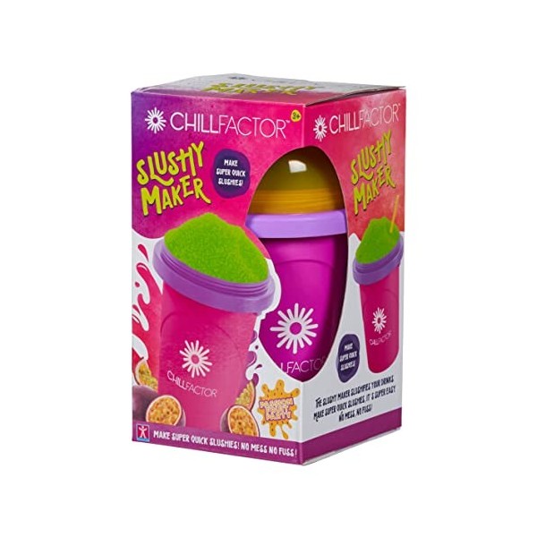 ChillFactor- Machine Moule à Neige fondante pour fête de Fruits de la Passion – Gobelet réutilisable slushies Faits Maison. T