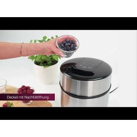 Machine à glace et yaourtière ProfiCook® | Glace en 20 min | pour jusquà 1800ml de crème glacée | Machine à glace soft pour 