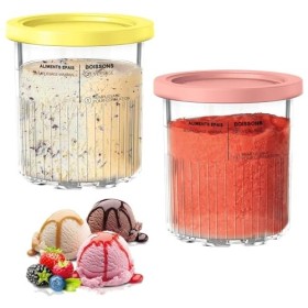 Huahuanghui Récipients À Crème Glacée avec Couvercles, Pintes de Crème Glacée, Bacs À Crème Glacée pour Creami, Récipients À 