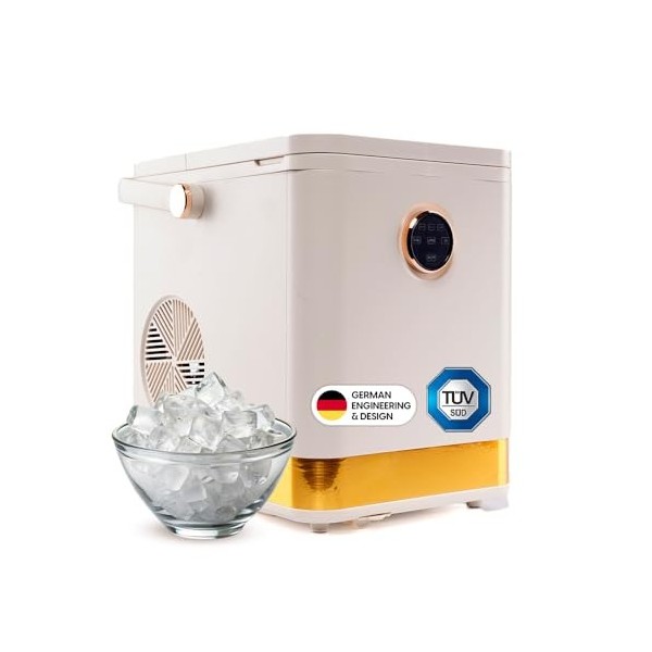STARKFELD ICE MAKER Machine à glaçons de luxe, 15 kg de glace en 24 heures, autonettoyante et sans germes, réservoir deau de