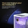 STARKFELD ICE MAKER Machine à glaçons de luxe, 15 kg de glace en 24 heures, autonettoyante et sans germes, réservoir deau de