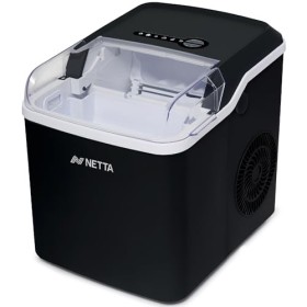 NETTA Machine à glaçons pour comptoir – Capacité de 12 kg 1,8 L – Prêt à la glace en 10 minutes | Aucune plomberie requise | 