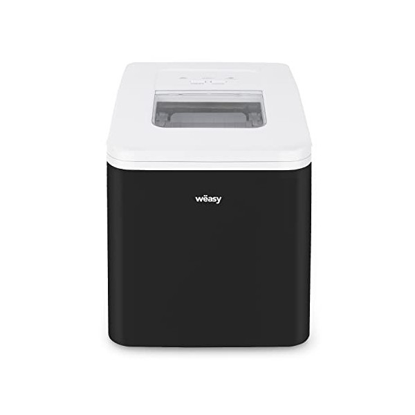 Wëasy Machine à Glaçons KW12, Prêt en 6min, Fonction Autonettoyante, 12kg en 24h, Electrique, Bac Amovible, Silencieuse 1,5L,