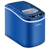 COSTWAY Machine à Glaçons Portable avec Réservoir dEau de 2,2 L, Bac à Glace de 0,7 kg et Pelle à Glace, 12KG/24H, 9 glaçons