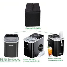 AF-WAN Housse résistante à la chaleur et à la poussière pour machine à glaçons EUHOMY IM-06D-HM/Silonn Ice Maker Countertop S