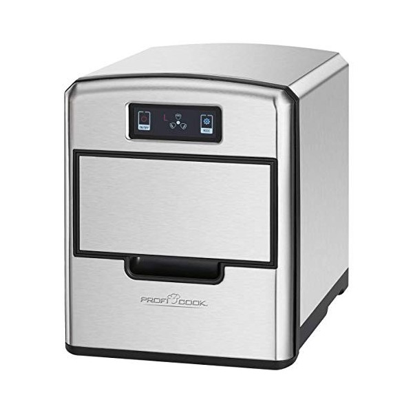 ProfiCook PC-EWB 1187 Bac à glaçons avec panneau de commande tactile, glaçons disponibles en quelques minutes, 3 tailles de g