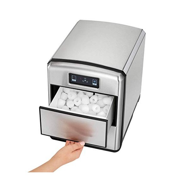 ProfiCook PC-EWB 1187 Bac à glaçons avec panneau de commande tactile, glaçons disponibles en quelques minutes, 3 tailles de g