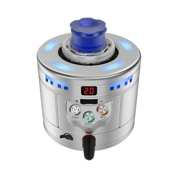 JOZZVE Machine à Glace Sèche de Qualité Alimentaire, Appareil de Glace Carbonique Compact, Produit Rapide de Glaçons Secs et 