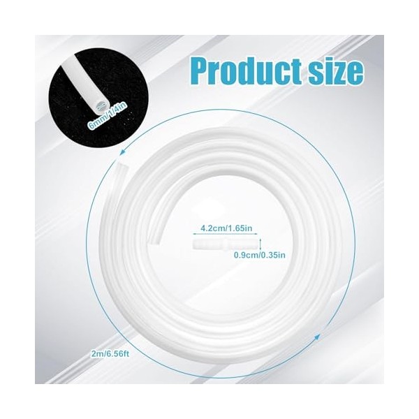 Rallonge de Tuyau de Vidange pour Machine à Glaçons Nugget & Opal, Tube en Silicone Adapté à la Machine à Glaçons avec Tuyaux