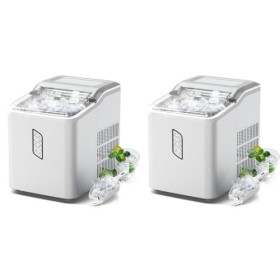 CONOPU Machine à glaçons, 9 glaçons à cône creux prêts en seulement 9 minutes, petite machine à glaçons 12 kg/24h, 2 tailles 