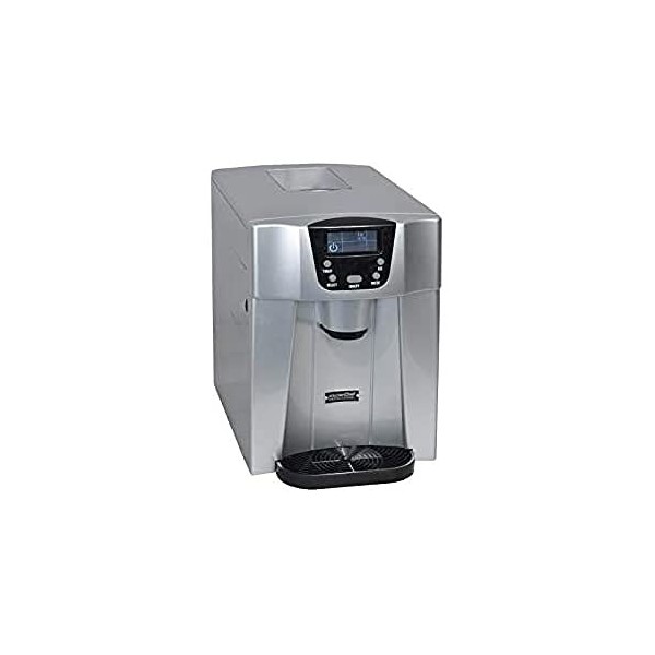 Machine À Glaçons 140w 12kg/24h Et Distributeur Deau Silver - HZB12EAU