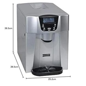 Machine À Glaçons 140w 12kg/24h Et Distributeur Deau Silver - HZB12EAU