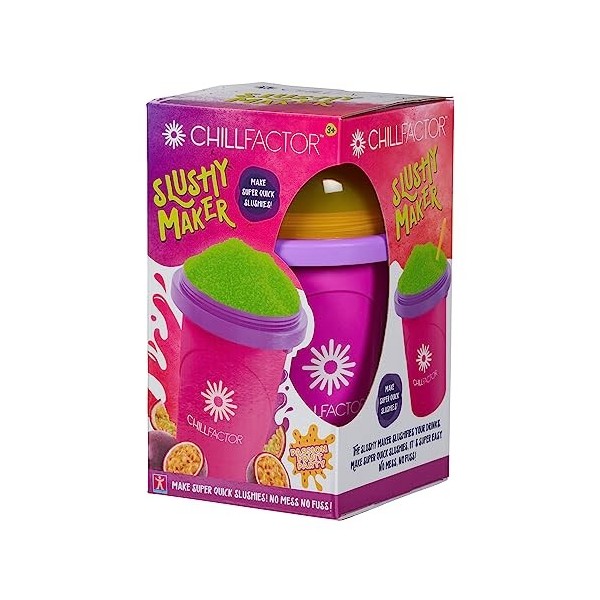 BANDAI CHILLFACTOR CO07954 - Jouet de Cuisine - Machine à granité avec gobelet réutilisable et Paille Incluse - Jouet Familia