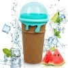 Apritsce Slushy Maker, 500ML Silicone Smoothie Cup, Quick Slushy Cup, Slush Ice Maker pour DIY Homemade Milk Shake Ice Cream,