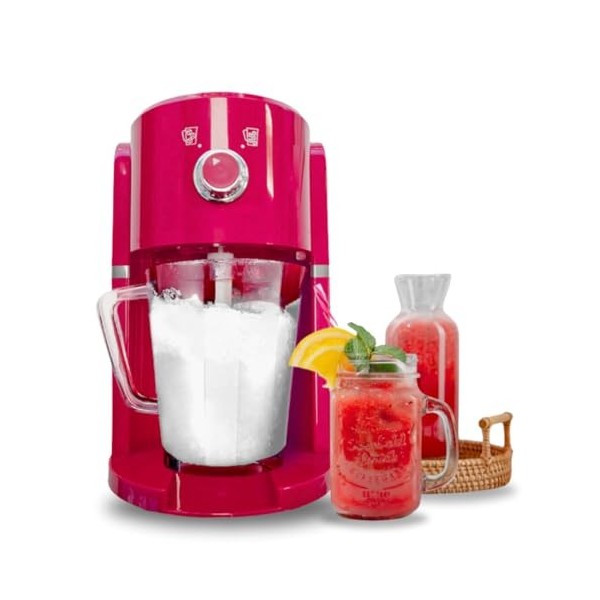Chef-o-matic Hachoir à glace électrique Frozen Drinks, lame en acier inoxydable, capacité 1,1 L, granités, cocktails, boisson
