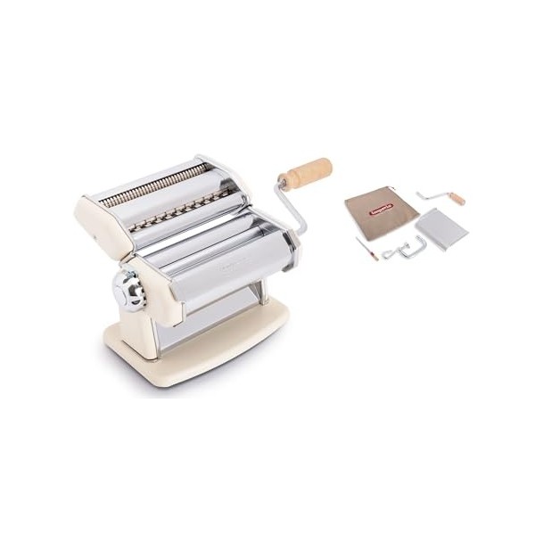 Imperia IPasta Ligne Classique. Machine à pâtes. 100% Fabriqué en Italie. Machine à pâtes fraîches en acier. Laminoir manuel 